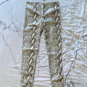 Boohoo snake skin pants